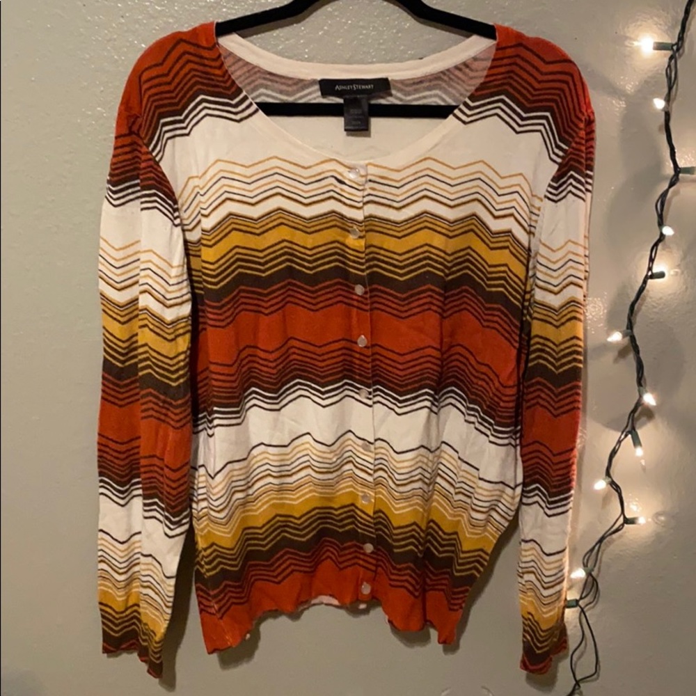 Striped Ashley Stewart top